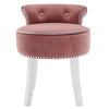 Scrollback Velvet Button Dressing Table Chair Vanity Stool Piano Stools Bedroom