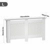 White Radiator Cover Grill Shelf Cabinet MDF Wood Modern Traditional Furniture