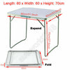 Portable Folding Desk Aluminum Trestle Table Pop-Up Garden Camping Party Picnic