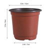 50/100 Pcs 9/10/12CM Plastic Garden Patio Plant Flower Pot Bottom Holes Resuable