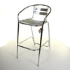 Aluminium Chrome Bistro Table Square Round Stacking Chair Cafe Outdoor Furniture