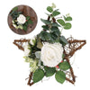 Artificial Door Wreath Hanging Rose Peony Flower Garland Fake Plant Home Decor