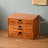 Wooden Small Chest of Drawers Storage Cabinet Desktop Trinkets Box Jewelry Case