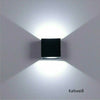 Black Cube Outdoor Night Wall LED Light Lamp Different Light Effect Modern Style