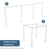 Romantic Wedding Arch Party Backdrop Stand Elegant White Metal Frame Flower Rack