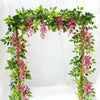 Artificial Fake Hanging Flowers Vine Plant Home Garden Decor Indoor Outdoor DDUK