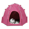 Folding Pet Tent House Dog Cat Puppy Playing Nest Kennel Waterproof Soft Bed UK