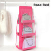 Hanging Handbag Organizer 6 Pockets Shelf Bag Storage Holder Wardrobe Closets