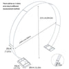 Oversize Large Round Wedding Arch Backdrop Stand Double Hoop Party Drapery Frame