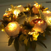 Artificial Door Wreath Hanging Rose Peony Flower Garland Fake Plant Home Decor