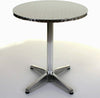 Aluminium Chrome Bistro Table Square Round Stacking Chair Cafe Outdoor Furniture