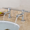 Waterfall Bathroom Tap Chrome Basin Mixer Bath Filler Shower Deck Tap Faucet Set