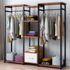 Heavy Duty Large Open Wardrobe Clothes Rail Rack Coat Hanging Garment Shelf