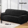 UK Sofa Covers Easy Fit Stretch Protector Soft Couch Cover Thick Plush Velvet