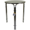 Aluminium Chrome Bistro Table Square Round Stacking Chair Cafe Outdoor Furniture