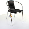 Aluminium Chrome Bistro Table Square Round Stacking Chair Cafe Outdoor Furniture