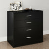 Black Chest of Drawers Bedside Table Cabinets 1 2 3 4 5 Drawer Bedroom Furniture