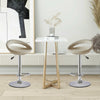 2X Rattan PU Bar Stools Breakfast Bar Chair Kitchen Stool Swivel Barstool