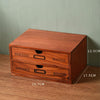 Wooden Small Chest of Drawers Storage Cabinet Desktop Trinkets Box Jewelry Case