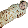 Bedding Mexican Burrito Funny Blanket Corn Tortilla Flannel Blanket Warm Blanket