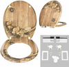 Toilet Seat Soft Close Adjustable Hinge Toilet Lid Cover Family Bathroom