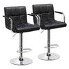 2/4/6x Modern Faux Leather Bar Stools Breakfast Chairs Swivel Gas Lift Kitchen