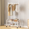 Heavy Duty Clothes Rail Home Shop Garment Hanging Display Stand Rack On Wheels