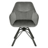 1/2/4/6x Velvet Padded Dining Chair w/ Backrest Lounge Kitchen Swivel Armchair