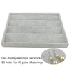 UK Velvet Jewelry Display Organizer Storage Necklaces Earrings Ring