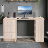 Large Computer Desk With Shelves & Drawers PC Writing Study Table Home Office