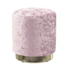 Sophia Velvet Footstool Pouffe Round Footrest Makeup Dressing Table Stool