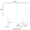 Romantic Wedding Arch Party Backdrop Stand Elegant White Metal Frame Flower Rack
