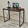 Folding Computer Desk Wooden Foldable Study Table Laptop PC Table Home Office
