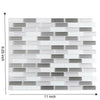 Self-Adhesive 3D Mosaic Brick Wall Tile Sticker Kitchen Bathroom Wallpaper Decal