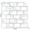 Self-Adhesive 3D Mosaic Brick Wall Tile Sticker Kitchen Bathroom Wallpaper Decal