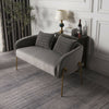 Mushroom Pleated Velvet Living Bedroom Loveseat Sofa Armchair 1/2 Seater Compact