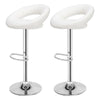2X Faux Leather PU Bar Stools Breakfast Bar Chair Kitchen Stool Swivel Barstool