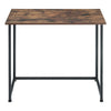 Foldable Vintage Industrial Metal Wooden Computer Desk Home Office Study Table