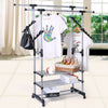UK Clothes Rail Rack Garment Dress Hanging Display Stand Shoe Rack Storage Shelf