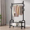 Heavy Duty Clothes Rail Home Shop Garment Hanging Display Stand Rack On Wheels