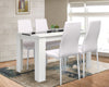 Wood Dining Table and Chairs 4 / 6 Set Pu Leather Seat Kitchen Room Furniture