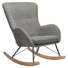 NEW Rocking Chair Upholstered Armchair Leisure Recliner Padded Seat Rocker Chair