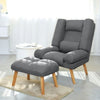 Orthopedic Recliner Armchair Fireside Relax Sleeper Sofa Chair and Footstool Set