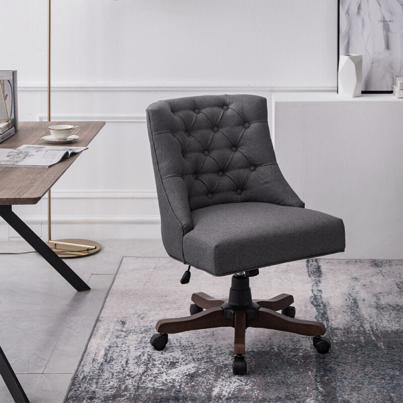 Office Occasional Chair Comfy Executive Armchair Computer 360°Swiveling Seat UK