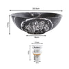 Marble Stone Look Wash Basin Ceramic Vessel Bathroom Sink Porcelain AboveCounter