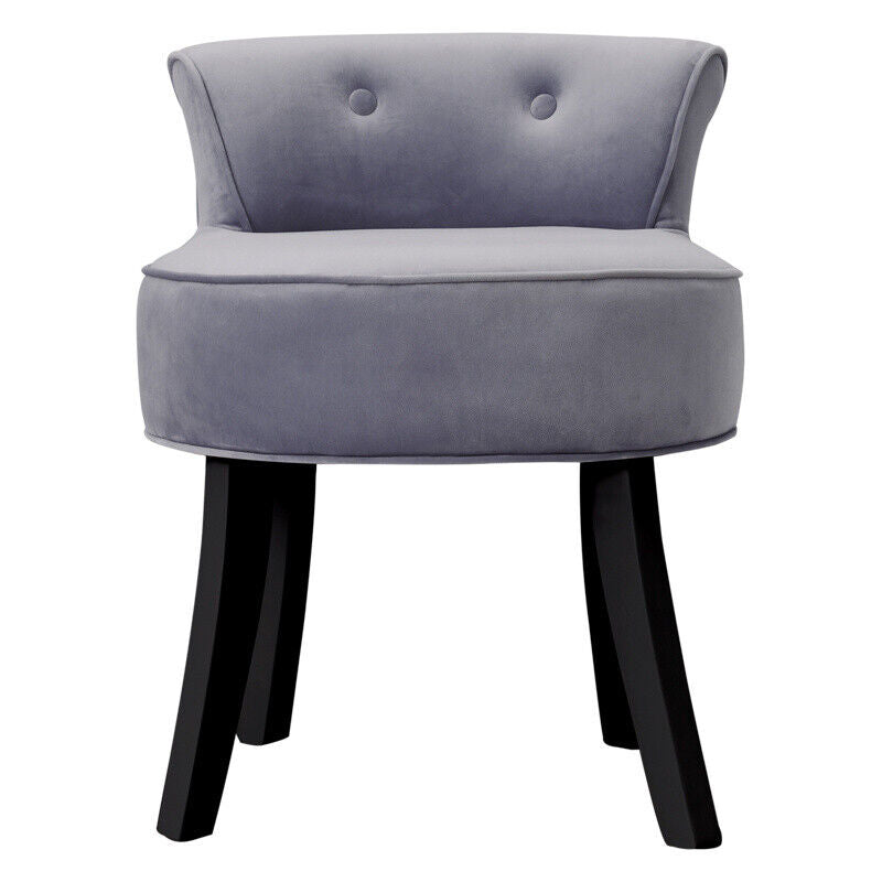 Velvet Dressing Table Stool Chair Piano Makeup Seat Vanity Bedroom Living Room