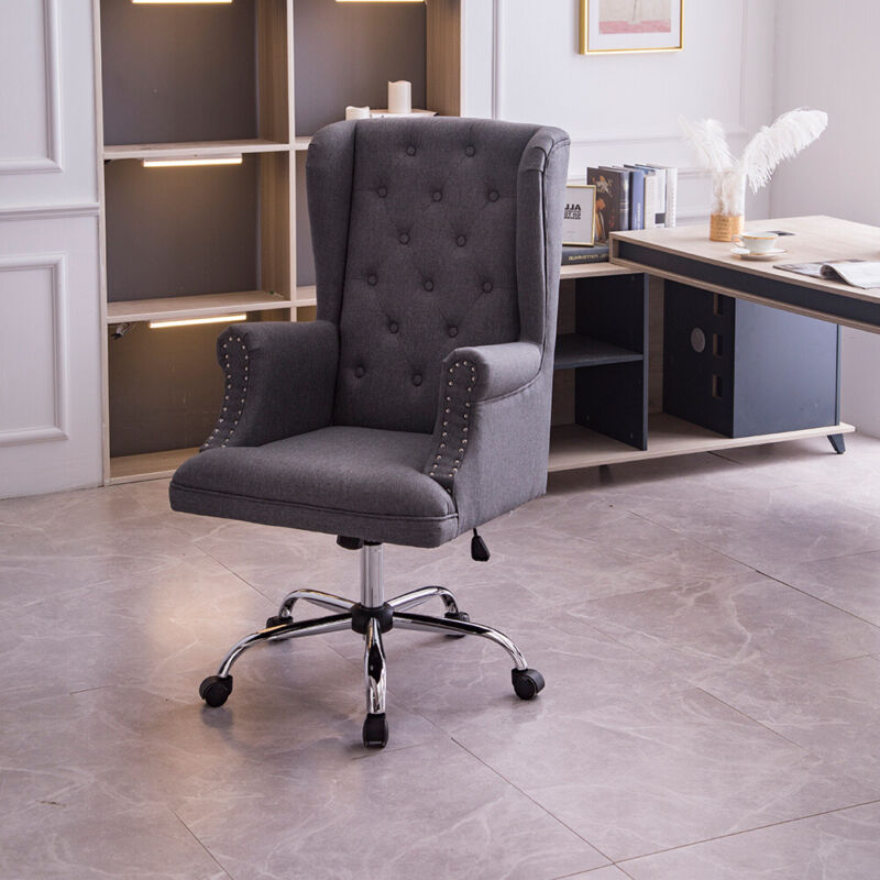 Office Occasional Chair Comfy Executive Armchair Computer 360°Swiveling Seat UK