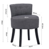Upholstered Velvet Dressing Table Stool Chair Makeup Padded Bedroom Furniture UK