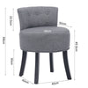 Upholstered Velvet Dressing Table Stool Chair Makeup Padded Bedroom Furniture UK