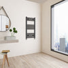 Bathroom Radiator Heated Flat Panel Straight White Black Anthracite Chrome